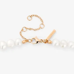 Ammonite Pearl Necklace Roségold