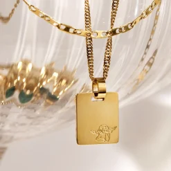 Angel Necklace Roségold