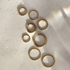 Basic Click Piercing Ring Gold
