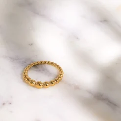 Beady Ring Silber