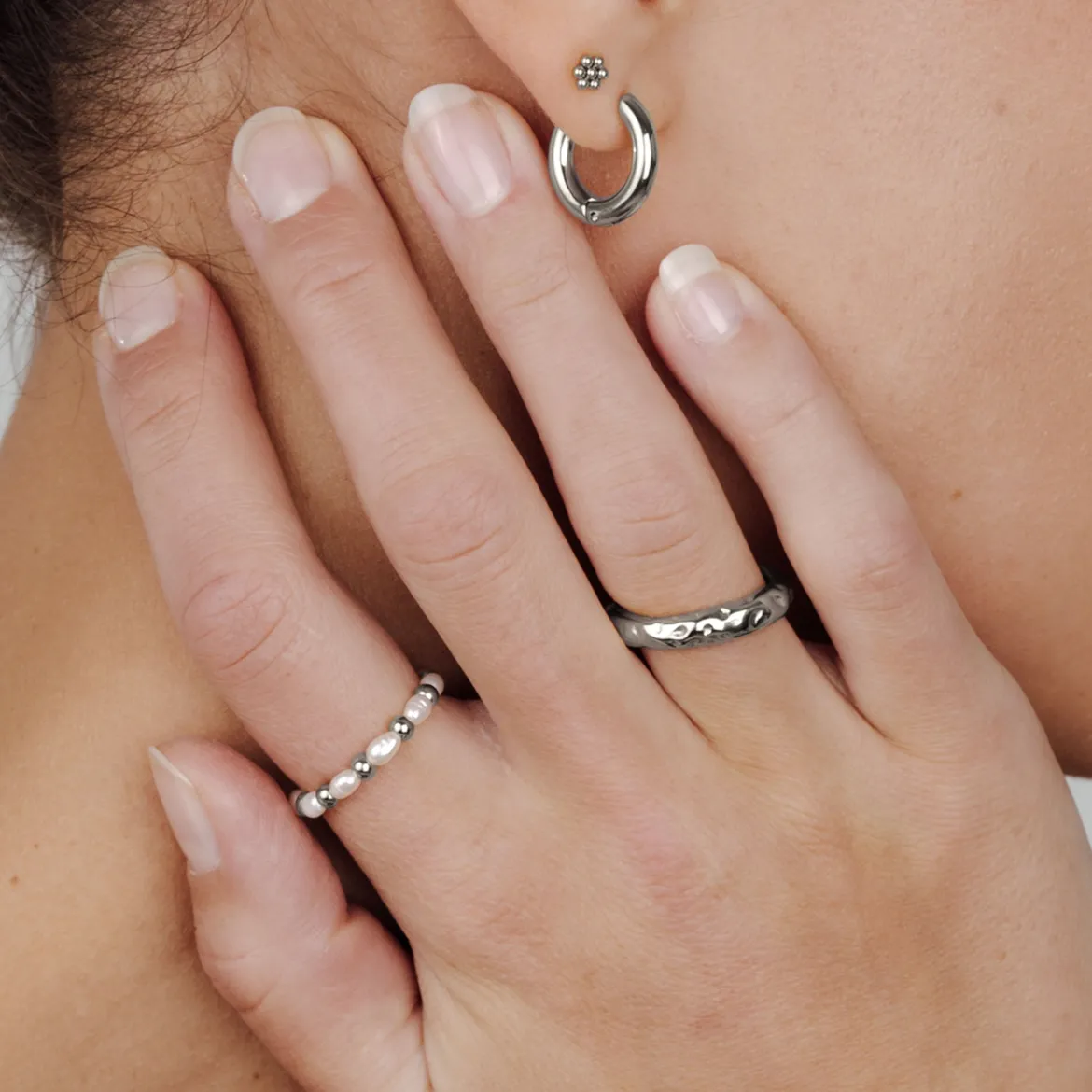 Blooming Studs Silber