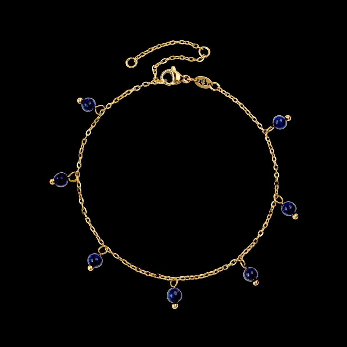 Blue Bay Anklet Gold
