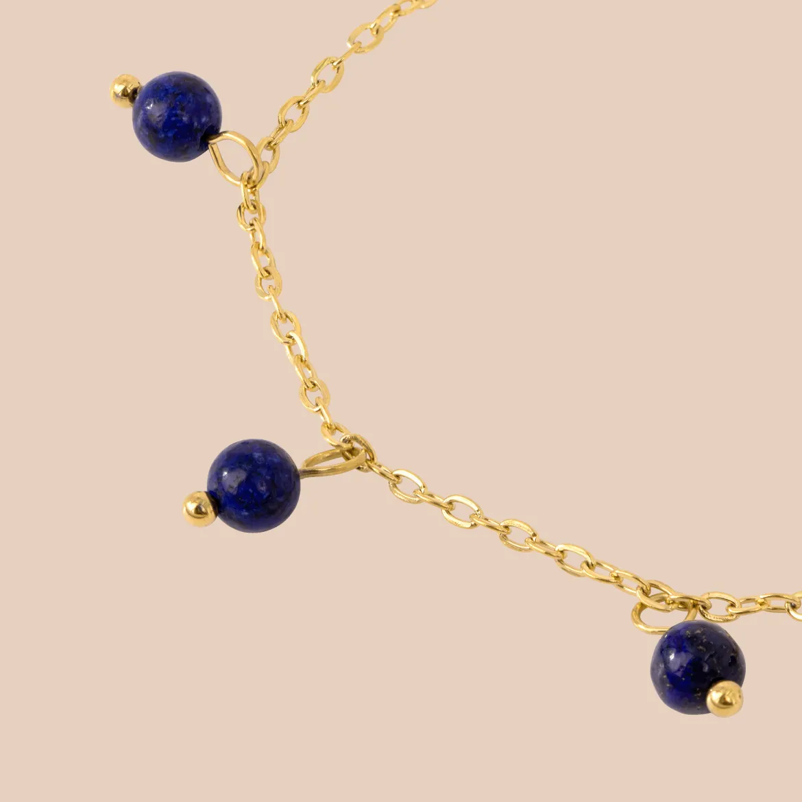 Blue Bay Anklet Gold