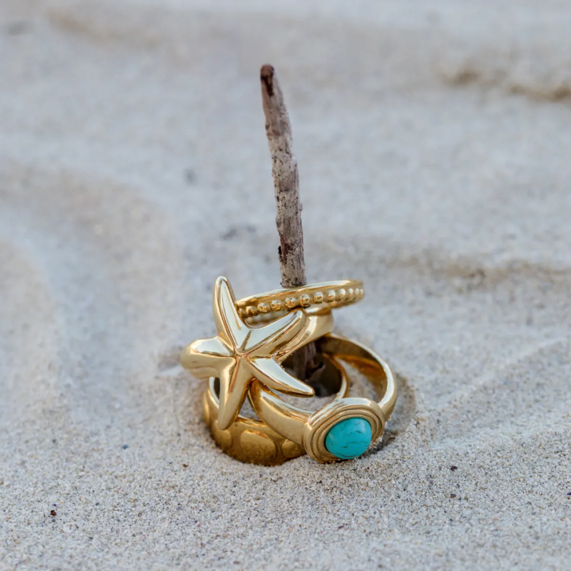 Boho Dots Ring Roségold
