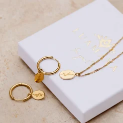 Bouquet Coin Necklace Gold
