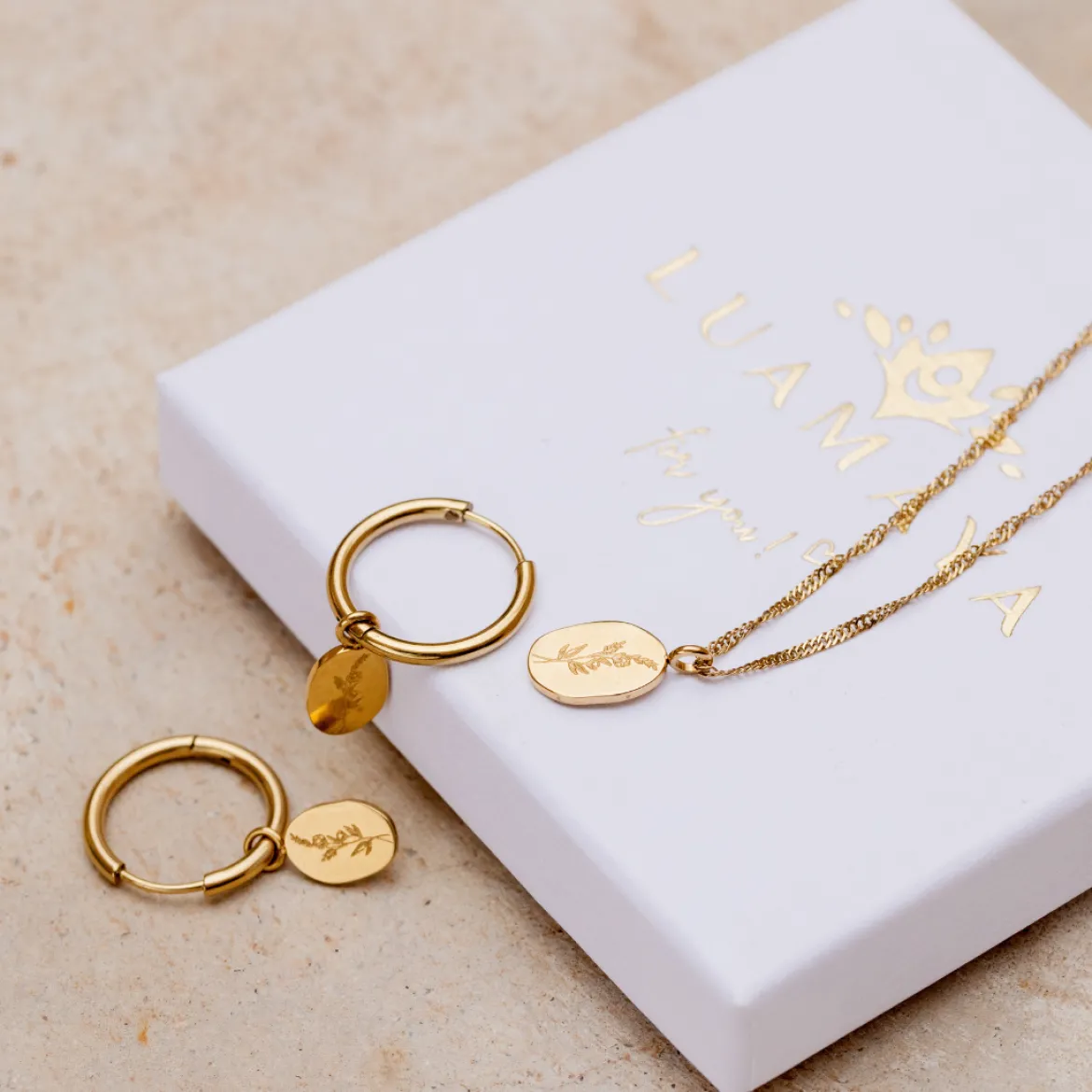 Bouquet Coin Necklace Silber