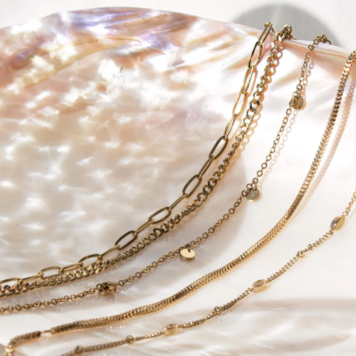Box Snake Anklet Gold