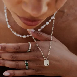 Brilliant Emerald Ring Silber