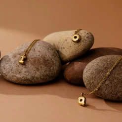 Bubble Letter Necklace Roségold - A