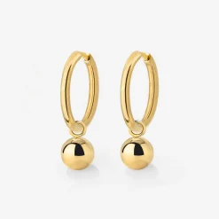 Bubbly Hoop Set Medium Gold