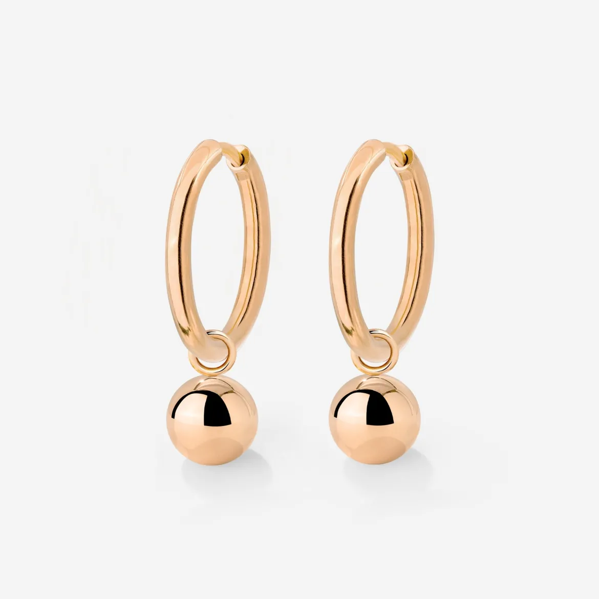 Bubbly Hoop Set Medium Roségold