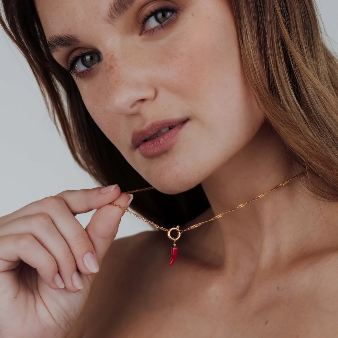 Chili Singapore Chain Necklace Set Roségold