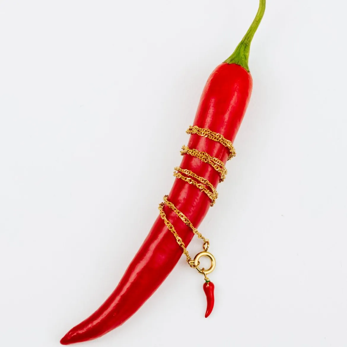 Chili Singapore Chain Necklace Set Silber