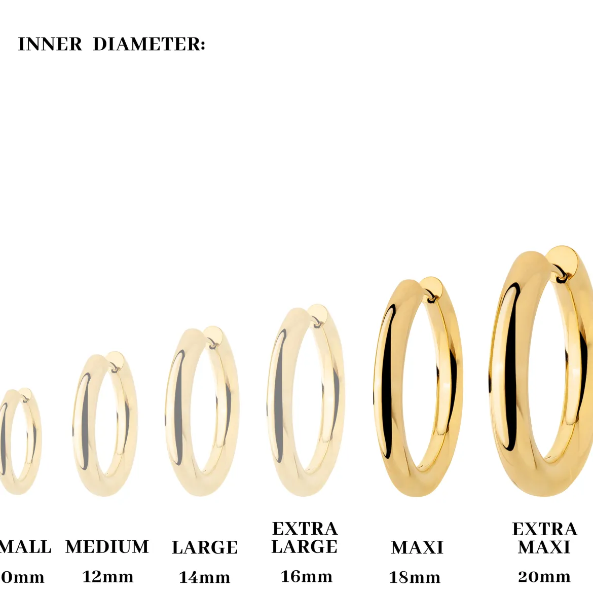 Chunky Lover Hoop Bundle Maxi Gold