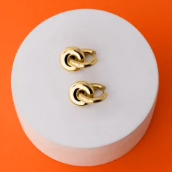 Chunky Sleek Donut Hoop Set Medium Roségold