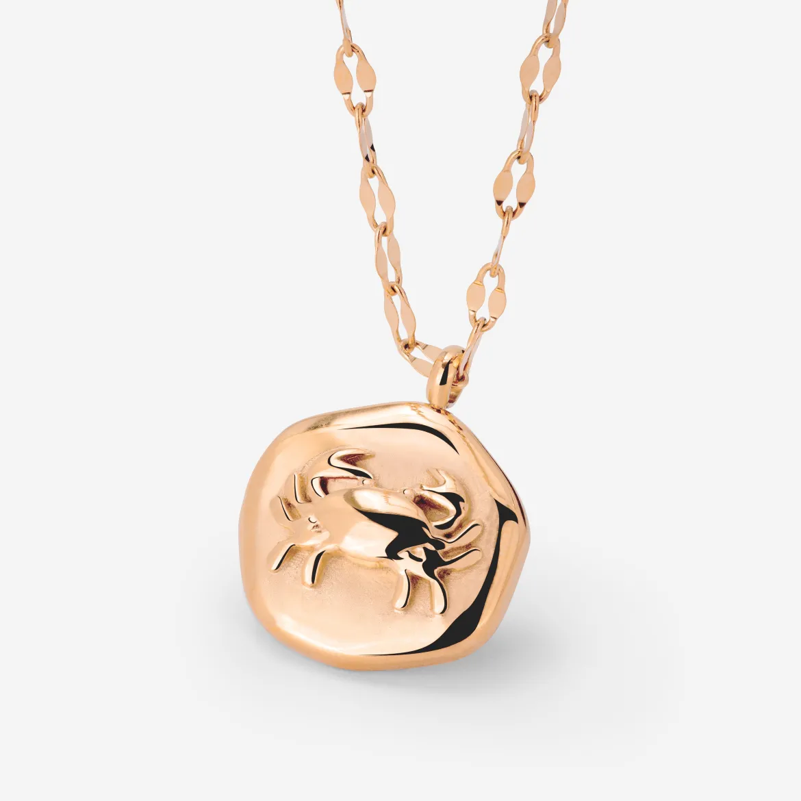 Crab Chaser Necklace Roségold