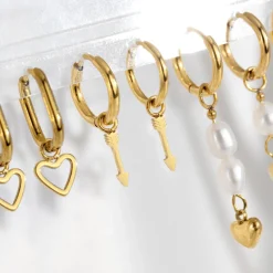 Cupid Arrow Hoopies Silber