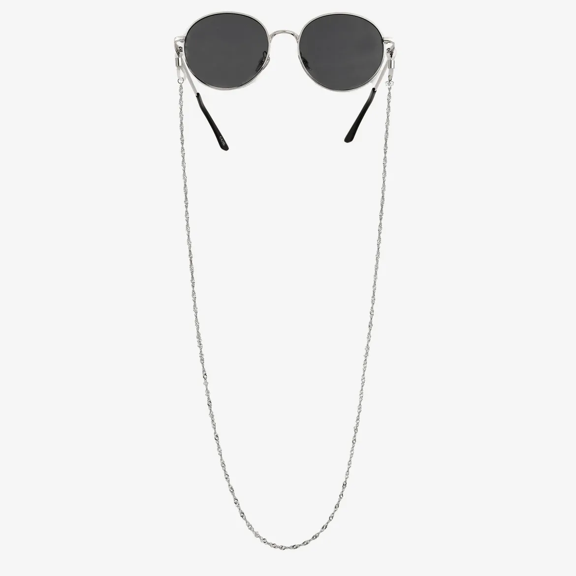 Curly Twist Sunglasses Chain Silber