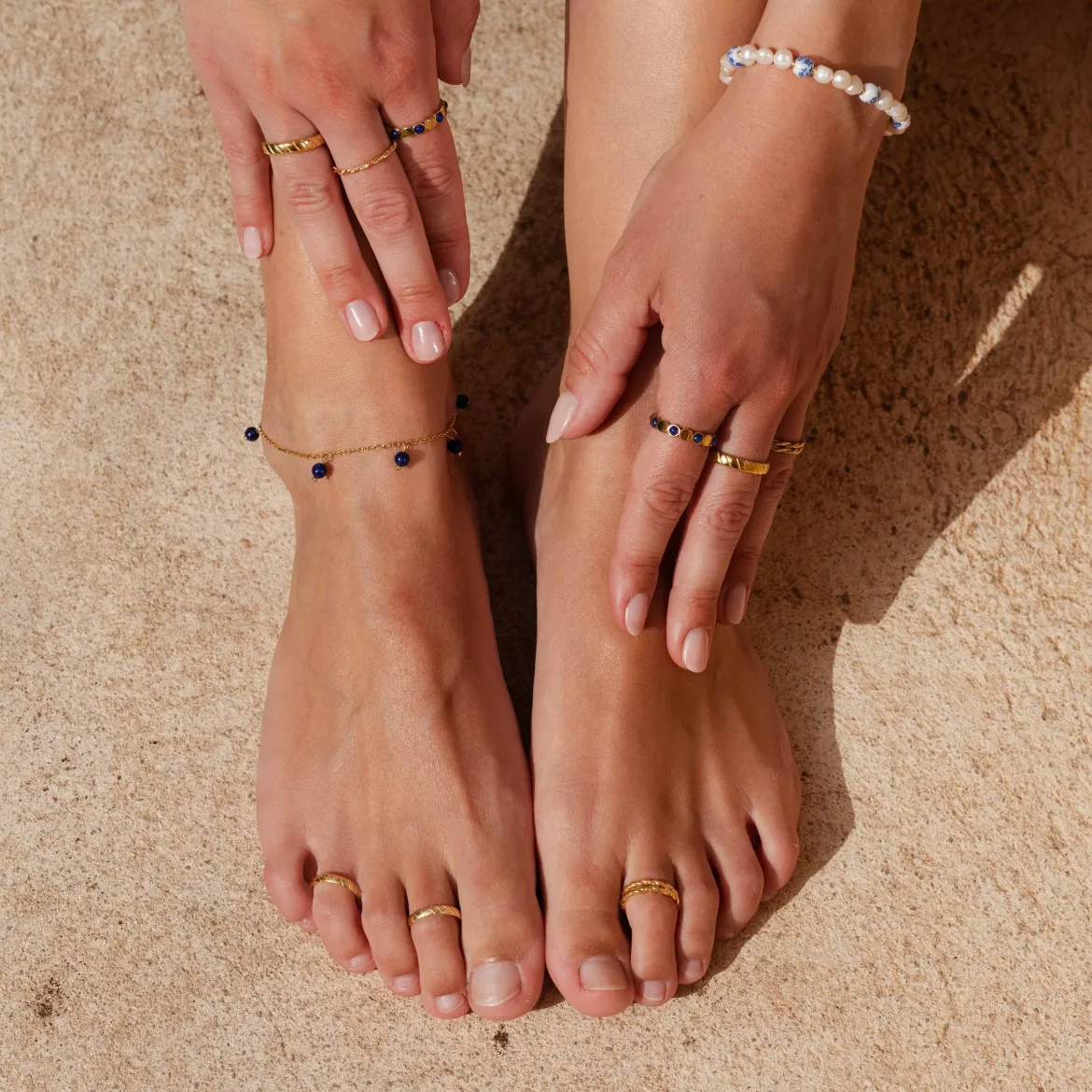 Curly Twist Toe Ring Gold