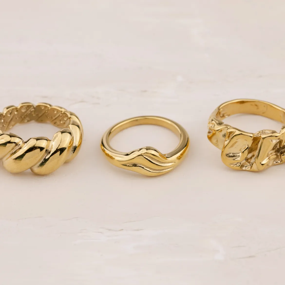 Curvy Wave Ring Silber