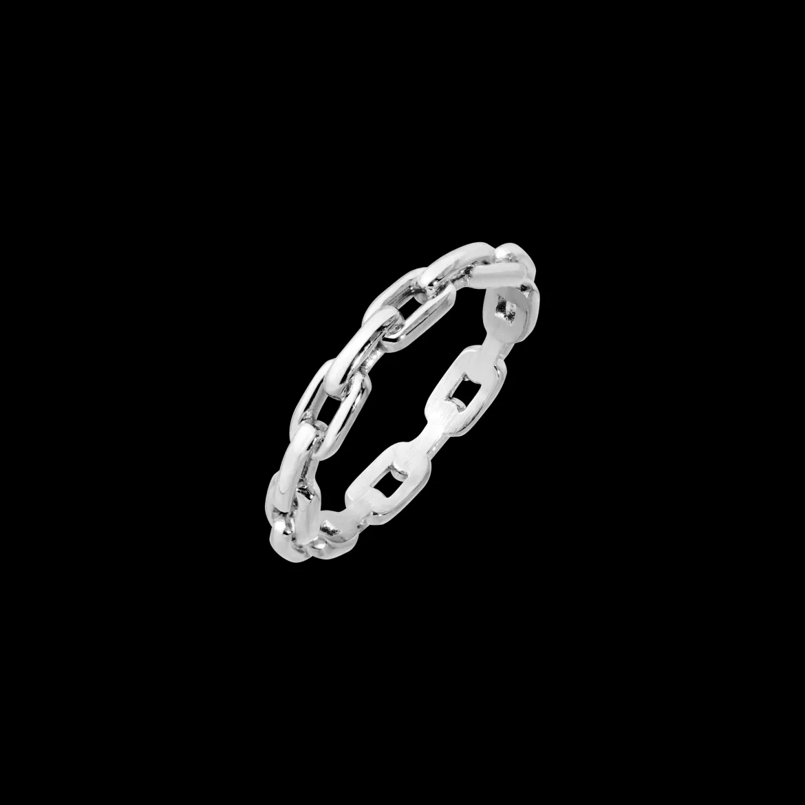 Delicate Chain Ring Silber