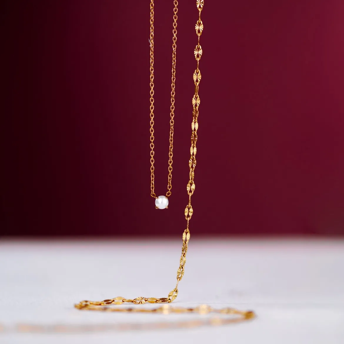 Delicate Pearl Bundle Roségold