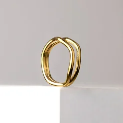 Double Wave Ring Roségold