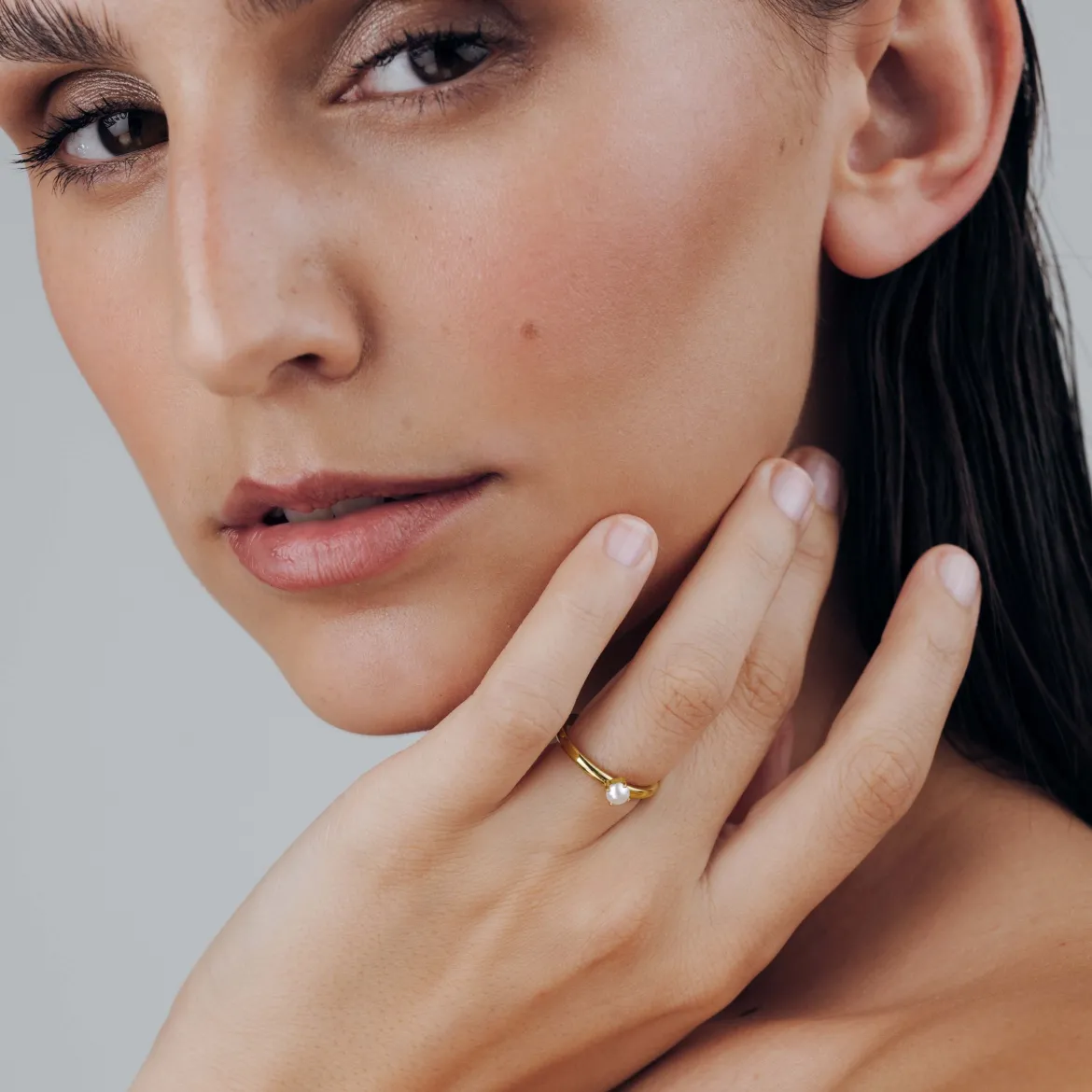 Dream Pearl Ring Gold