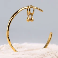 Drop it Hoop Set Small Gold