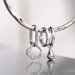 Drop it Hoop Set Small Silber