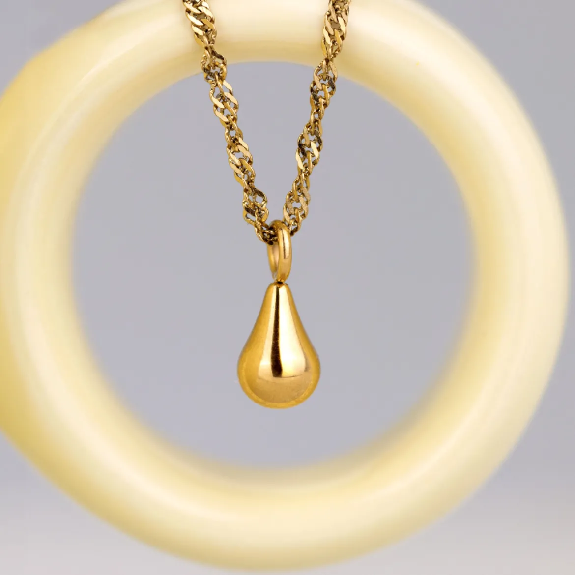 Drop it Necklace Silber