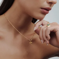 Elephant Singapore Chain Necklace Set Gold