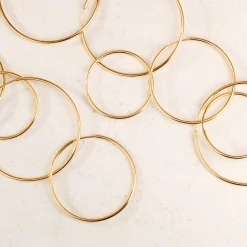 Extra Maxi Hoops Silber