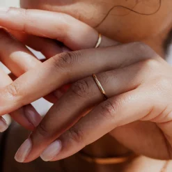 Fine Line Ring Roségold