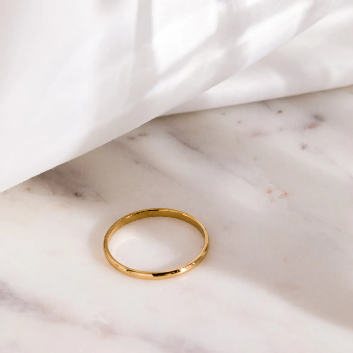Fine Line Ring Roségold