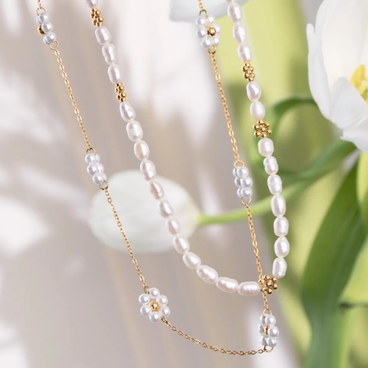 Flourish Necklace Silber