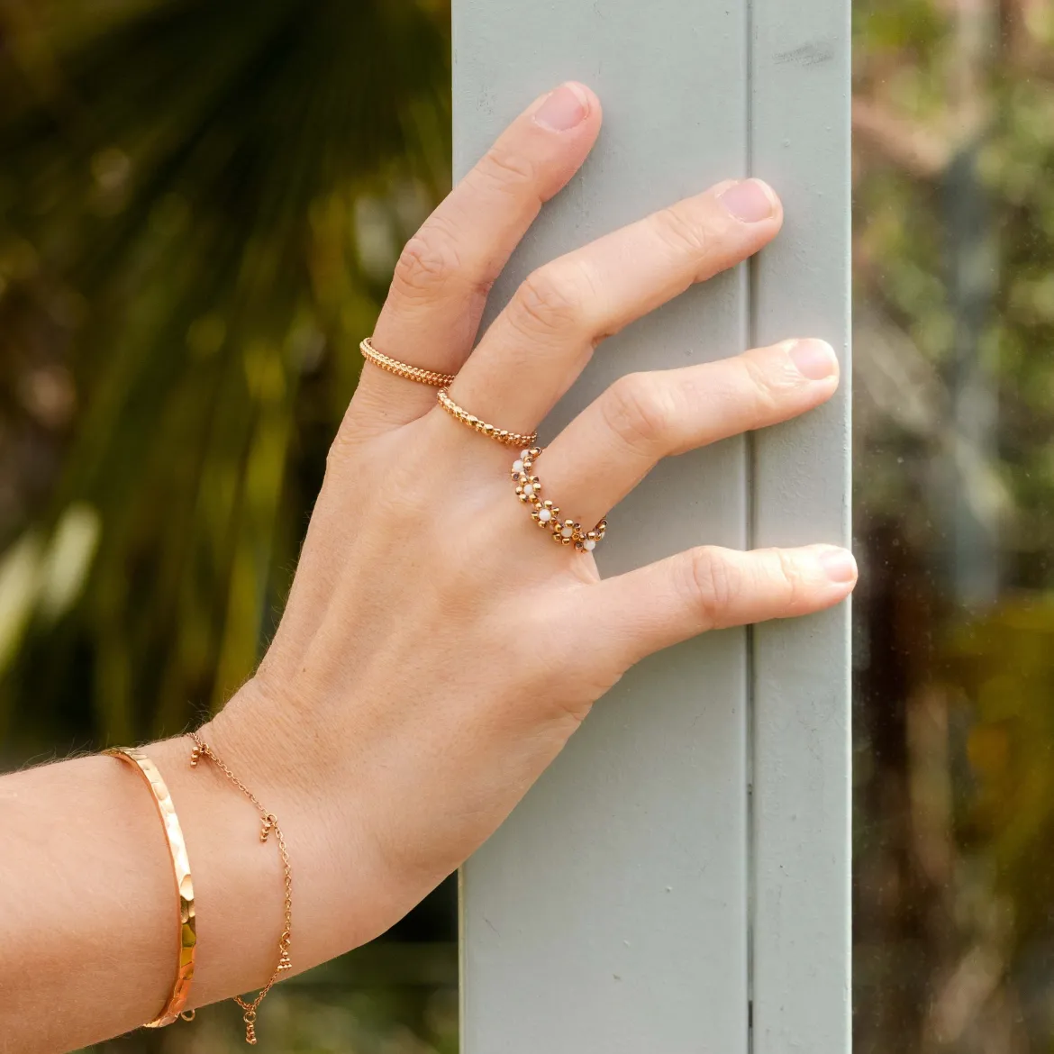 Flowery Ring Roségold
