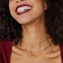 Flowy Heart Necklace Roségold