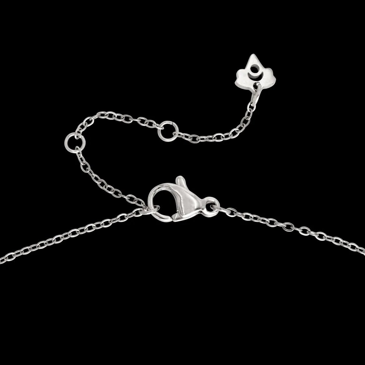 Flowy Heart Necklace Silber