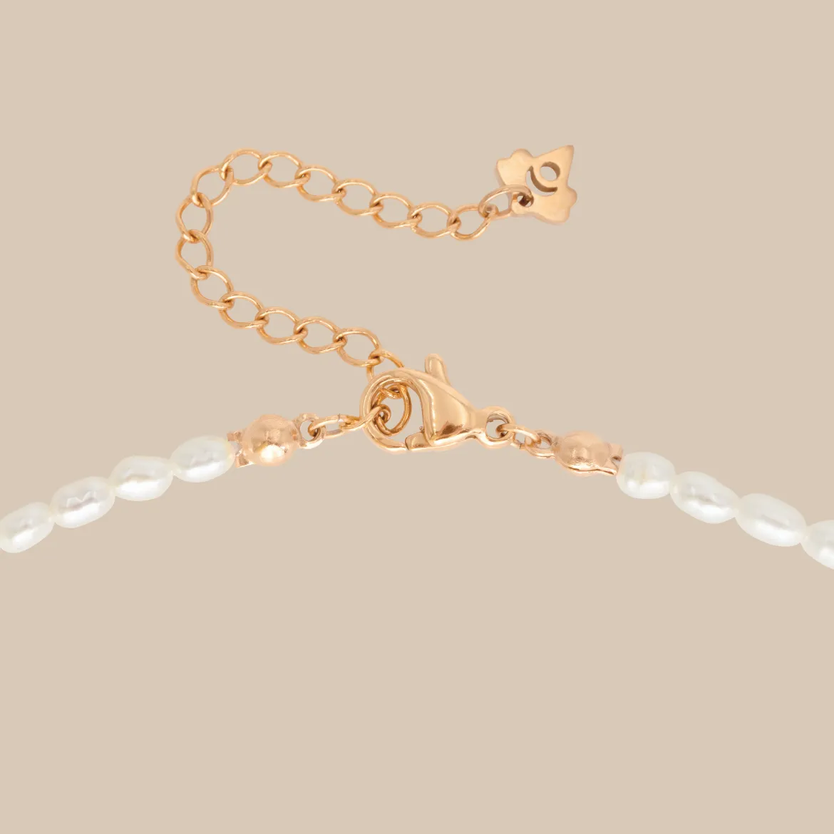 Fluidity Pearl Necklace Roségold