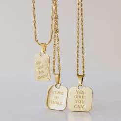 Future is female Necklace Roségold