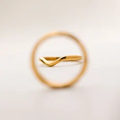 Gentle Curve Ring Gold