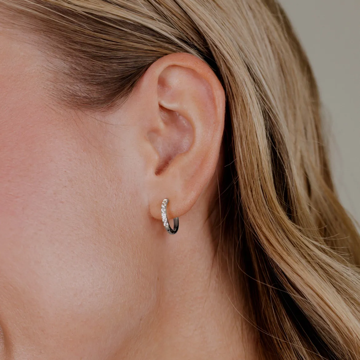 Glimmer Hoops Small Silber