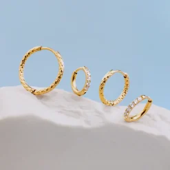 Glimmer Hoops Small Silber