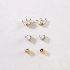 Glimmer Studs Roségold