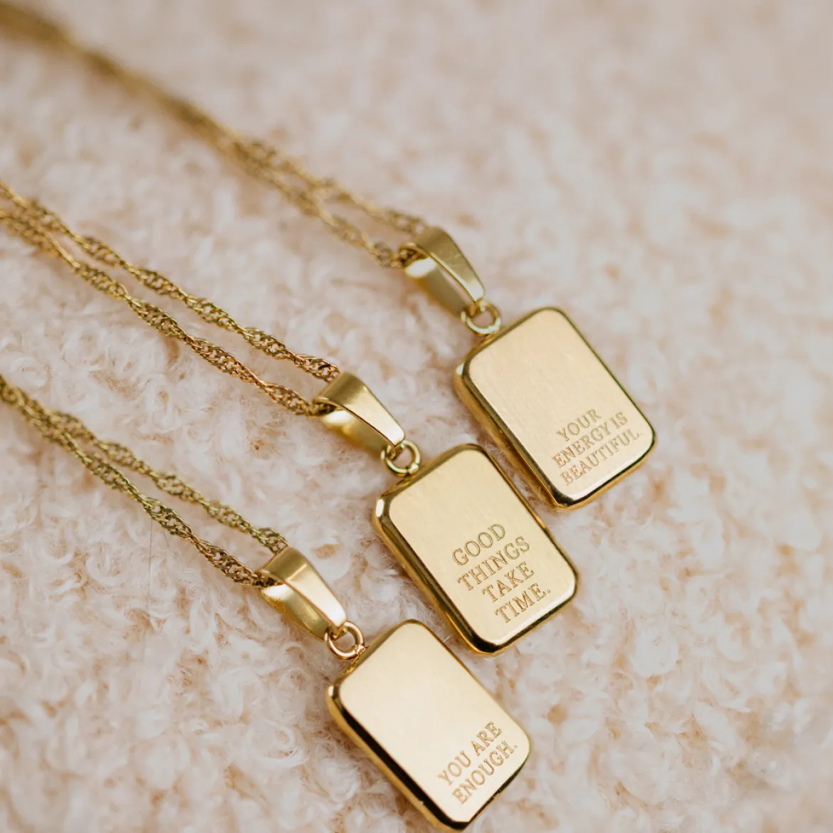 Good things take time Necklace Gold