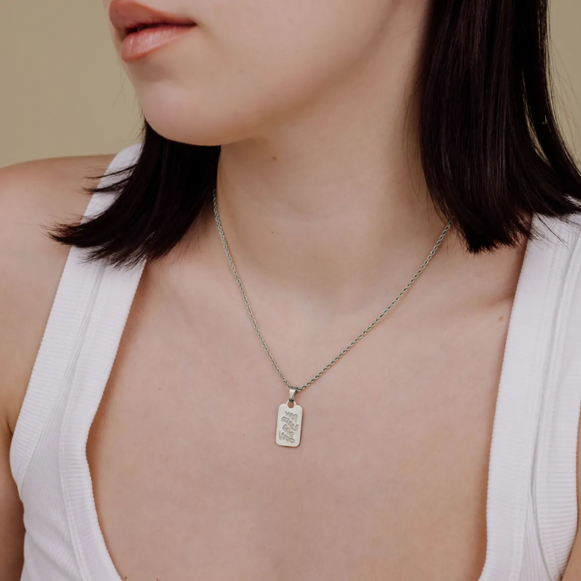 Hot girls are loud Necklace Silber