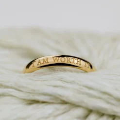 I am worth it Ring Gold