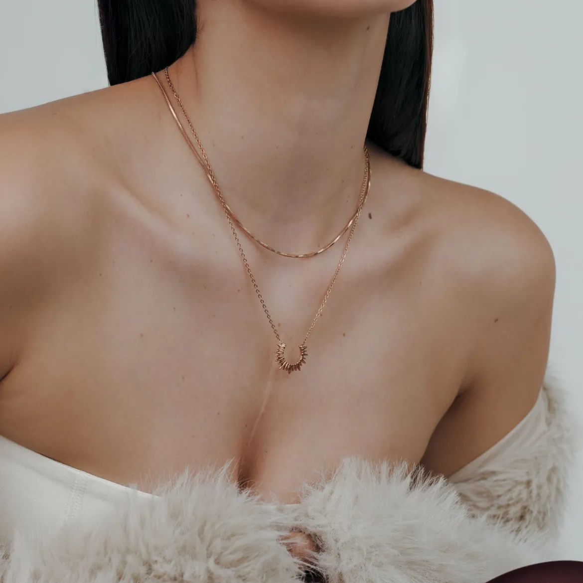Icicle Necklace Roségold