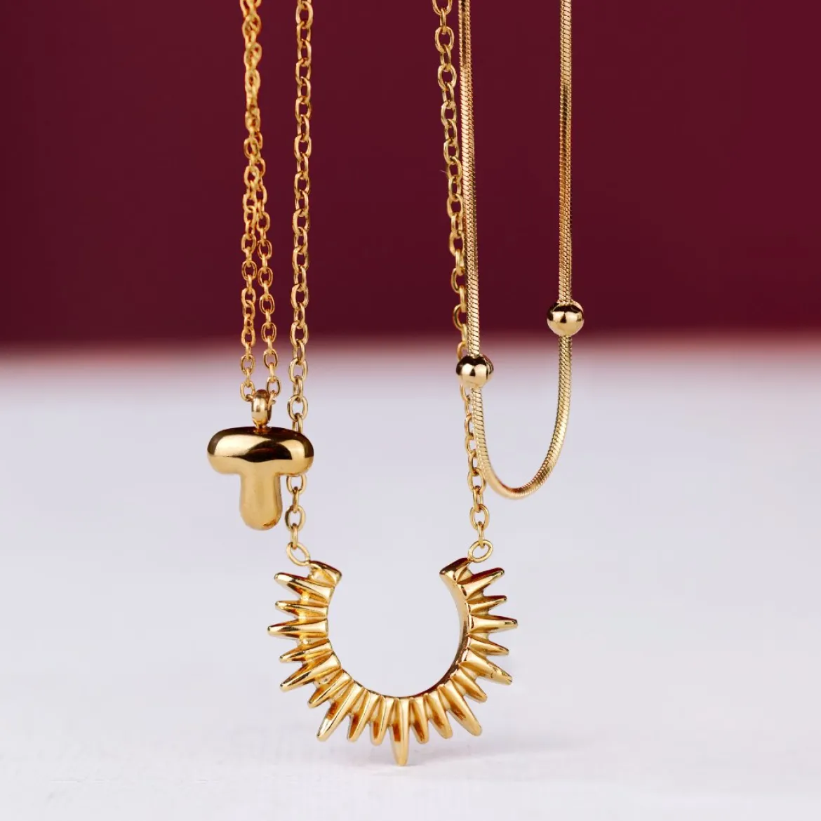 Icicle Necklace Silber